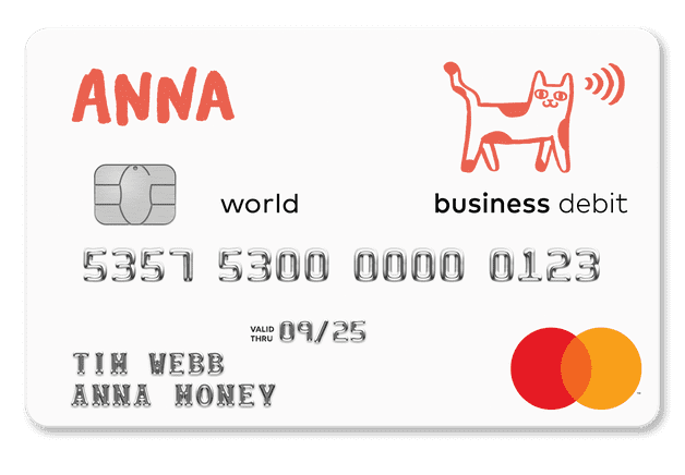ANNA business debit card